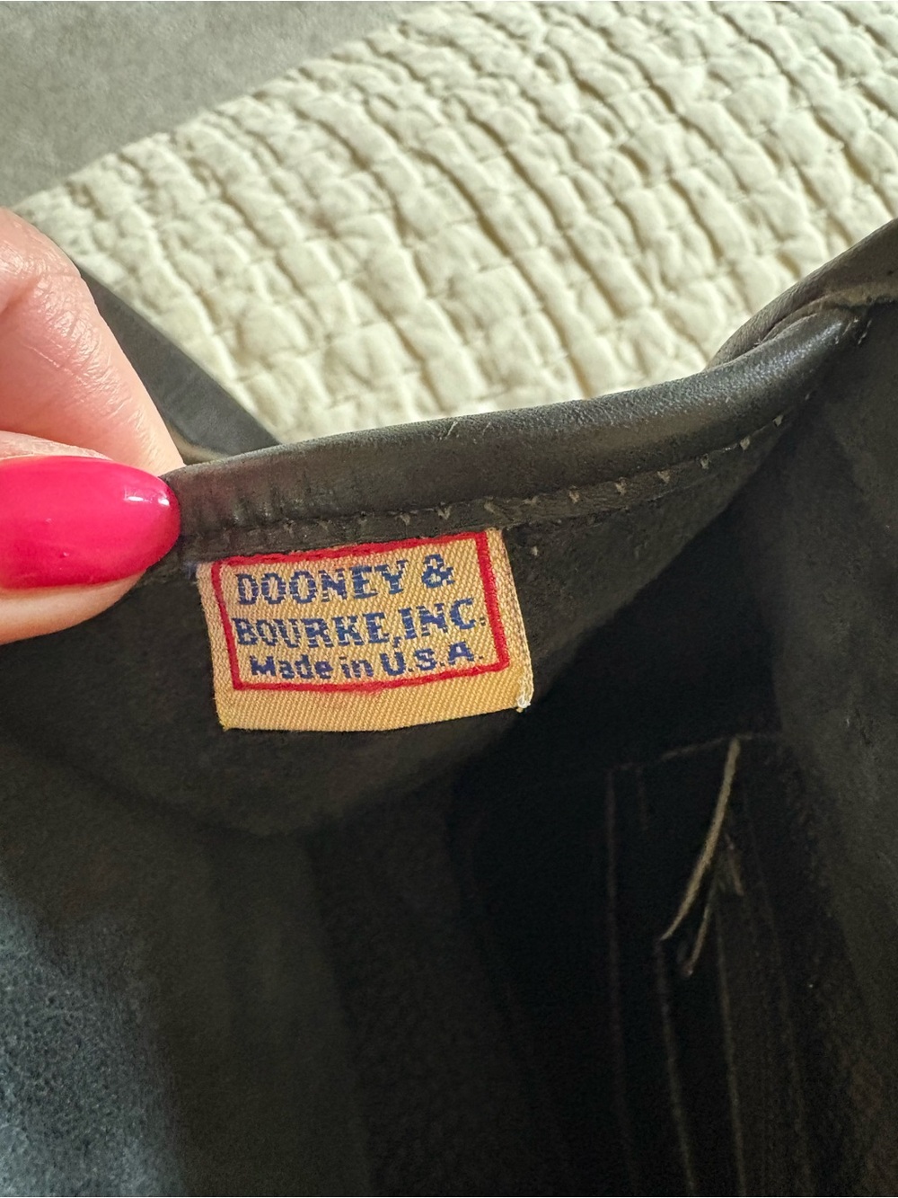 Dooney & Bourke Black Pebbled Leather Flap Crossbody - Picture 8 of 16